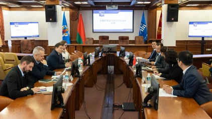 БГУИР посетила делегация Харбинского инженерного университета